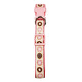 Nylon Collar for Dogs with Embroidered Pink Donut Design