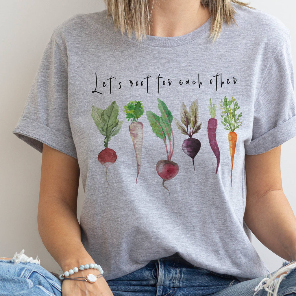 Lets Root Gardening Farmers Market Vegetable Graphic Tee
