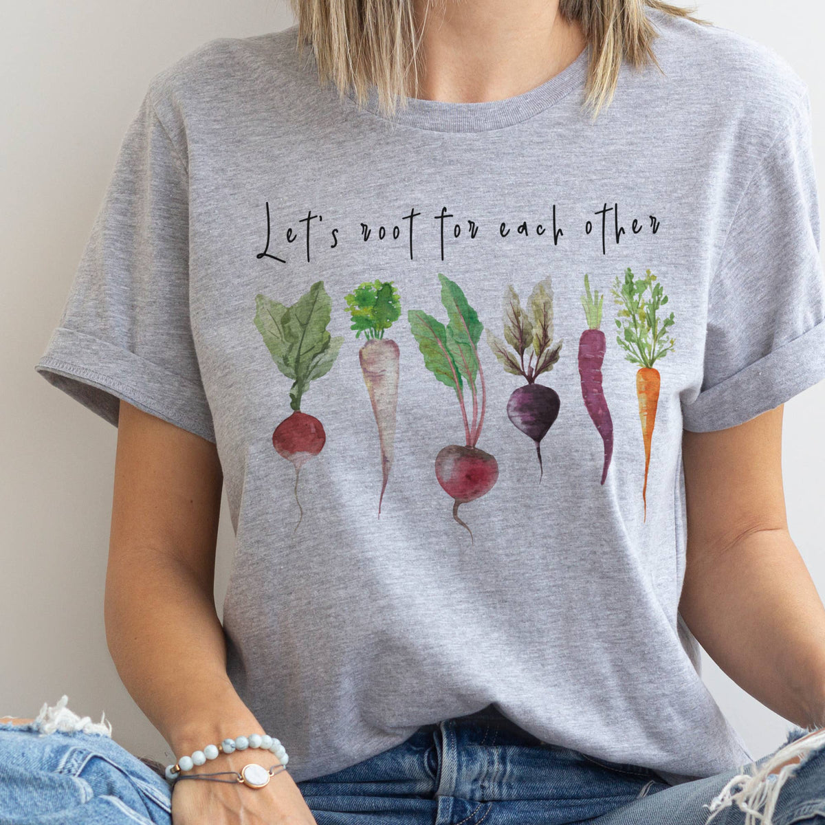 Lets Root Gardening Farmers Market Vegetable Graphic Tee