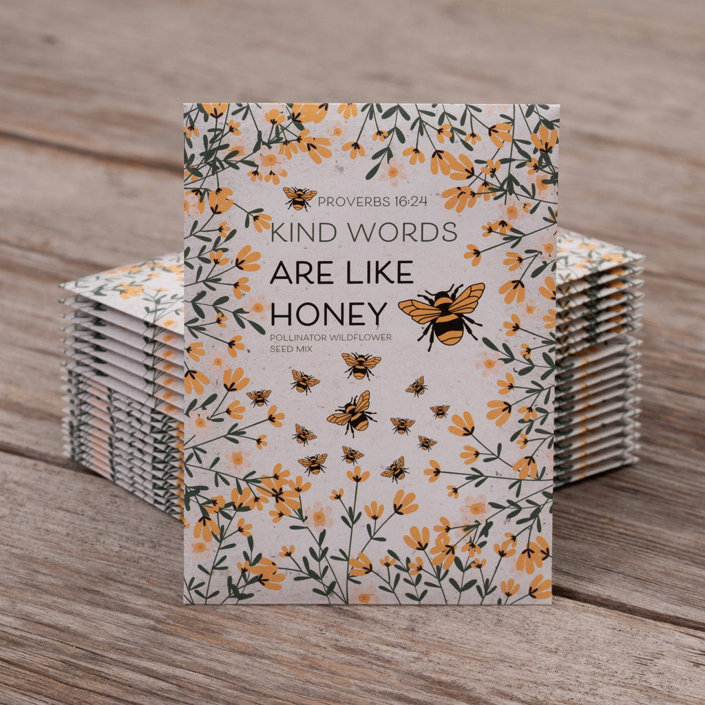 Kind Words Are Like Honey - Pollinator Wildflower Mix Seed Packets