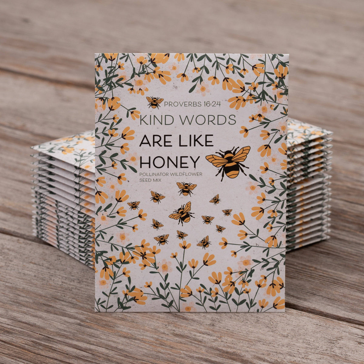 Kind Words Are Like Honey - Pollinator Wildflower Mix Seed Packets