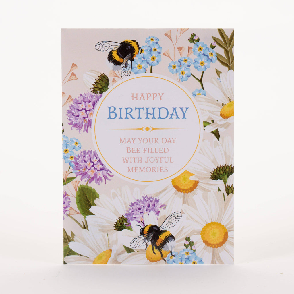 Happy Birthday - Bee - Forget Me Not Seed Packets