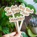 Harry Potter Wooden Plant Markers