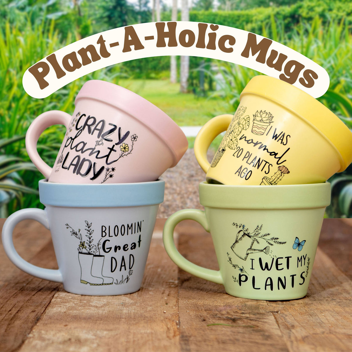 Plant Pot Mug - Gardening Gifts for Plant Moms - Wet Plants