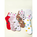 Assorted Color Polka Dot Fuzzy Socks