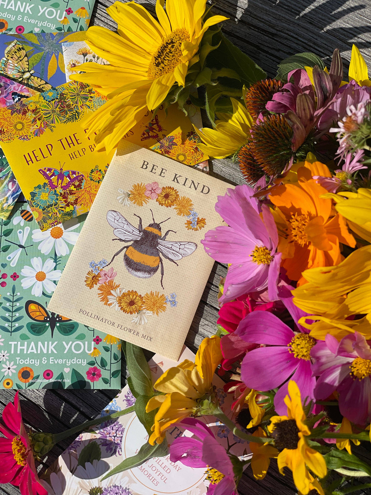 Bee Kind - Pollinator Wildflower Mix Seed Packets