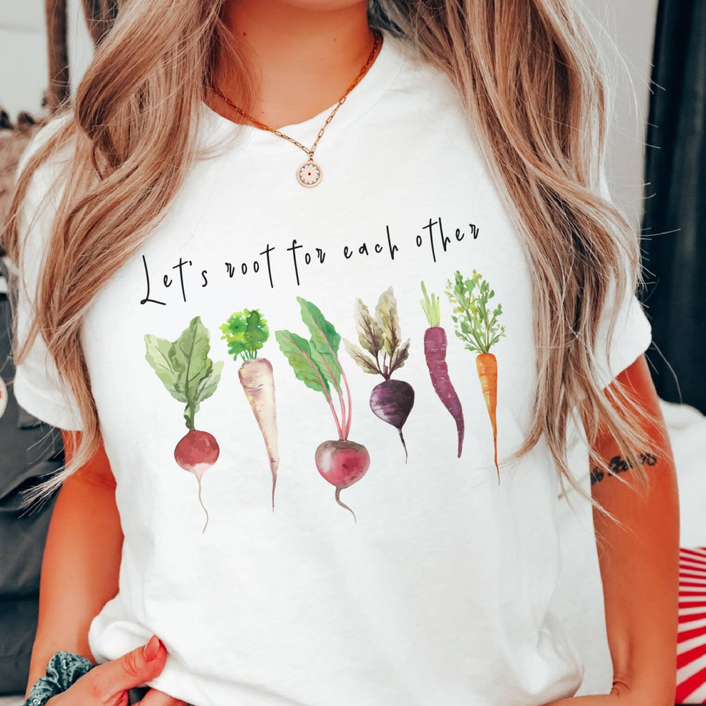 Lets Root Gardening Farmers Market Vegetable Graphic Tee