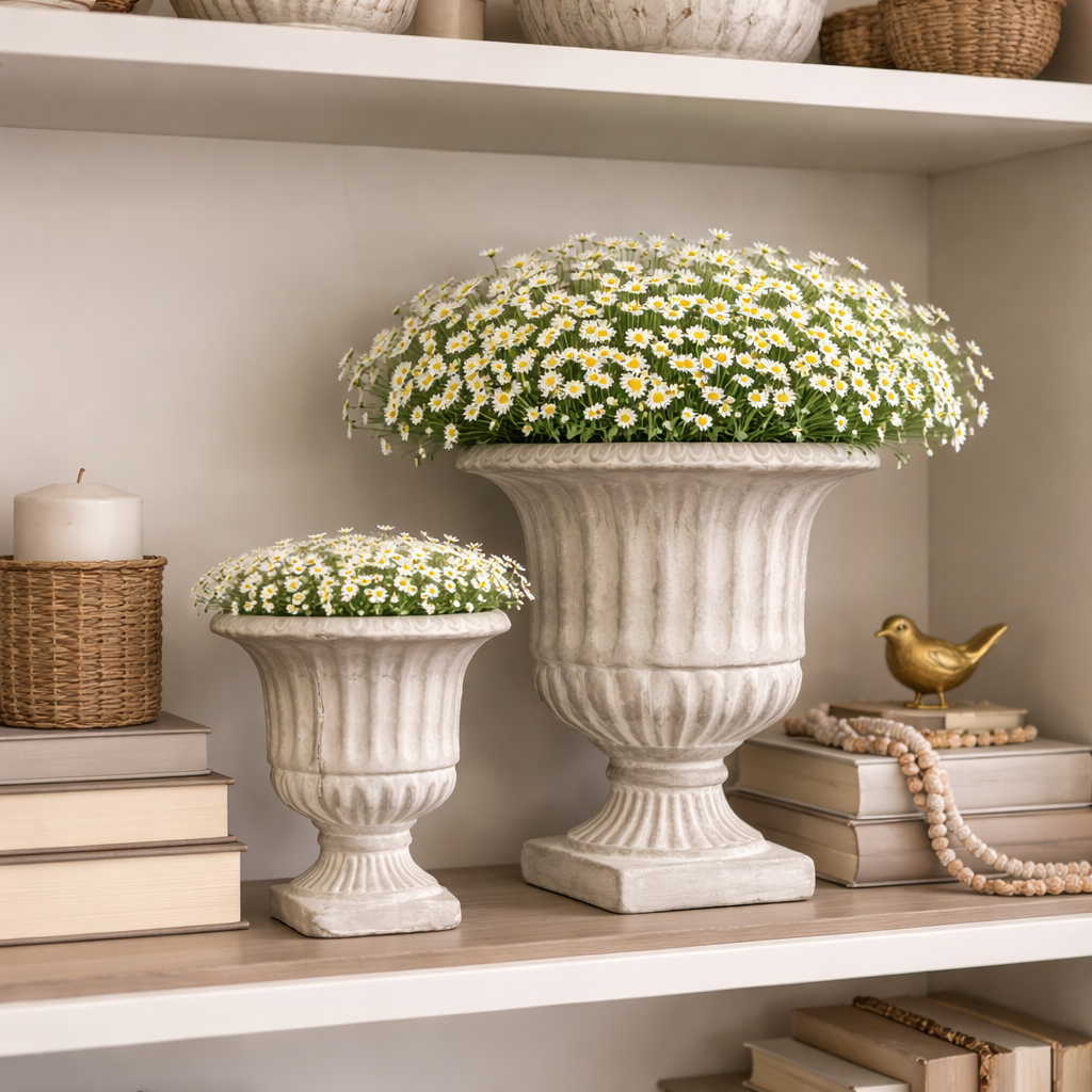 CEMENT URN PLANTER