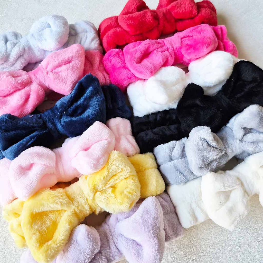 12 Colors of Plush Spa Headband