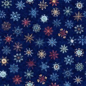 Winter Snowflake Tie-On Dog Bandana Retail-Ready