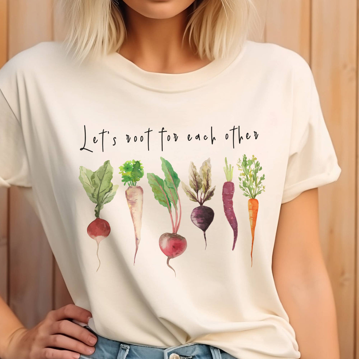 Lets Root Gardening Farmers Market Vegetable Graphic Tee