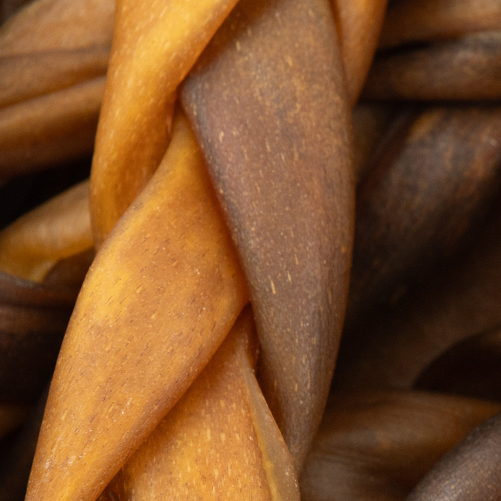 Braided Collagen Stick Dog Treats - 6" Standard (25/Bag)