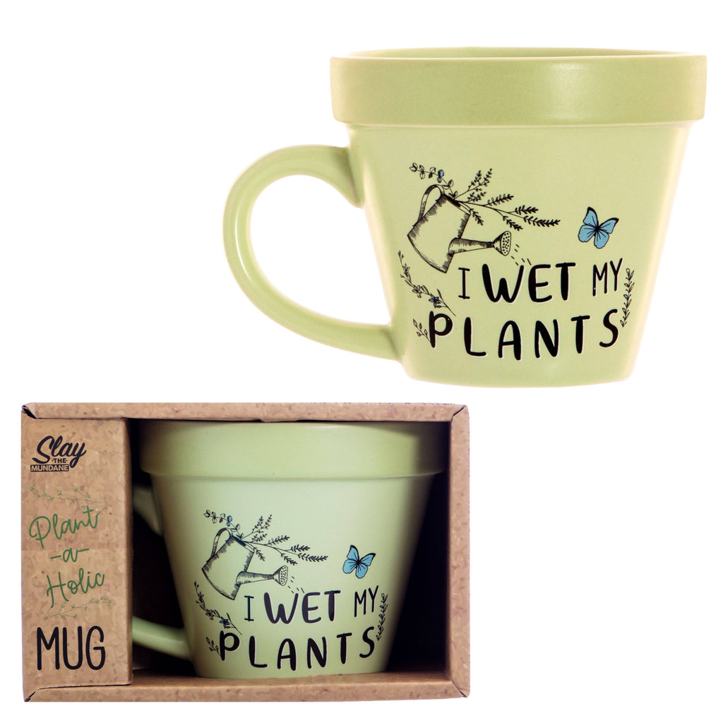 Plant Pot Mug - Gardening Gifts for Plant Moms - Wet Plants