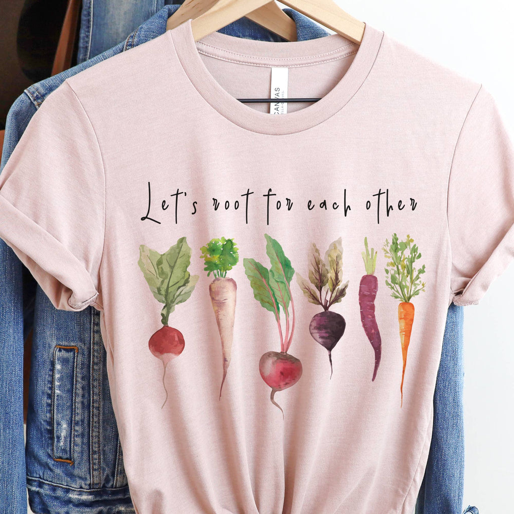 Lets Root Gardening Farmers Market Vegetable Graphic Tee