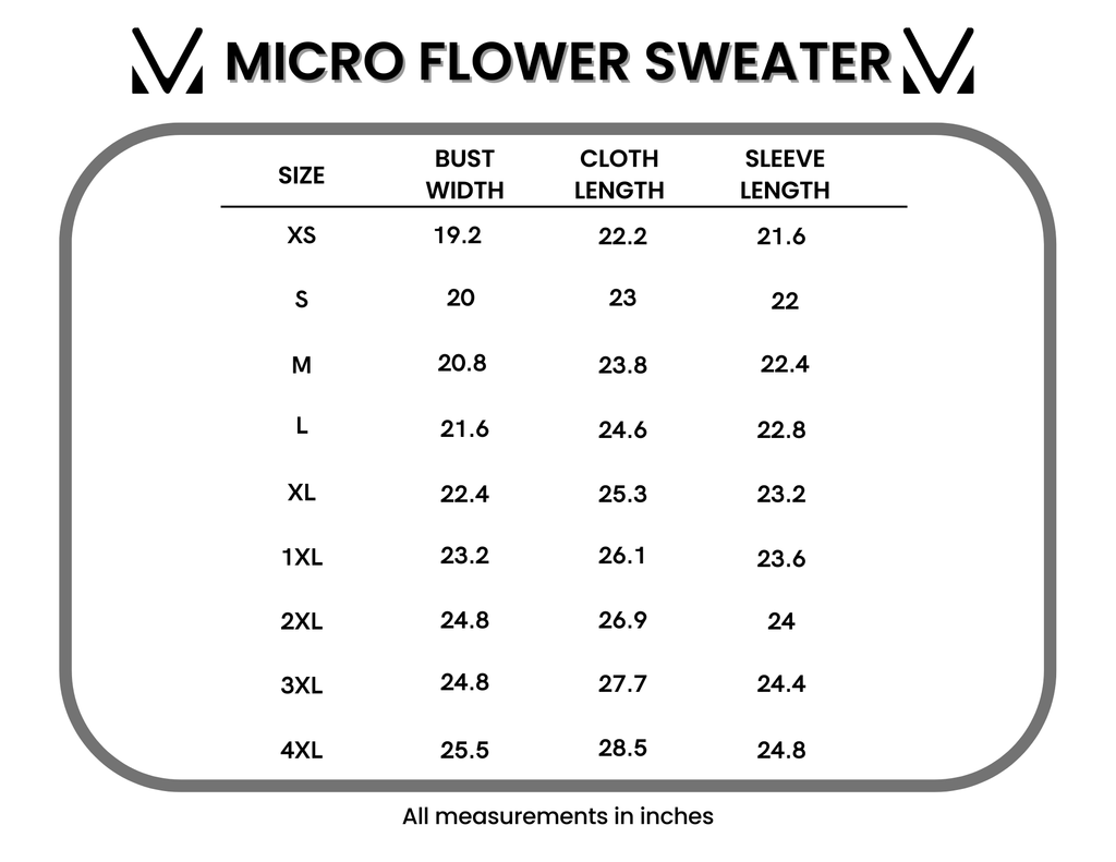 IN STOCK Micro Flower Sweater - Ivory FINAL SALE
