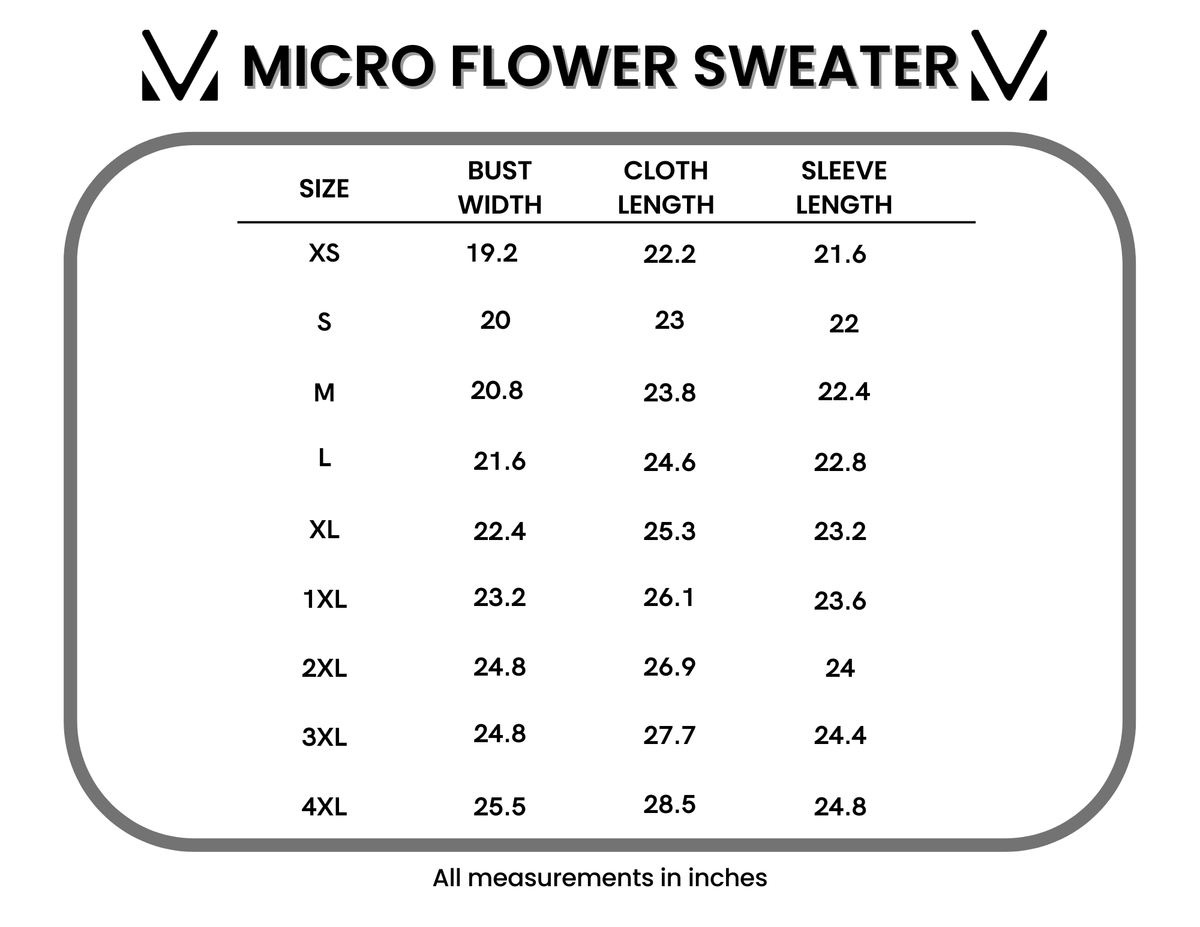 IN STOCK Micro Flower Sweater - Ivory FINAL SALE