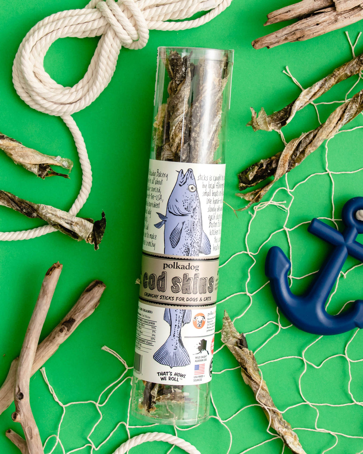 Cod Skins - 4.7oz Tube - Dog & Cat Treats