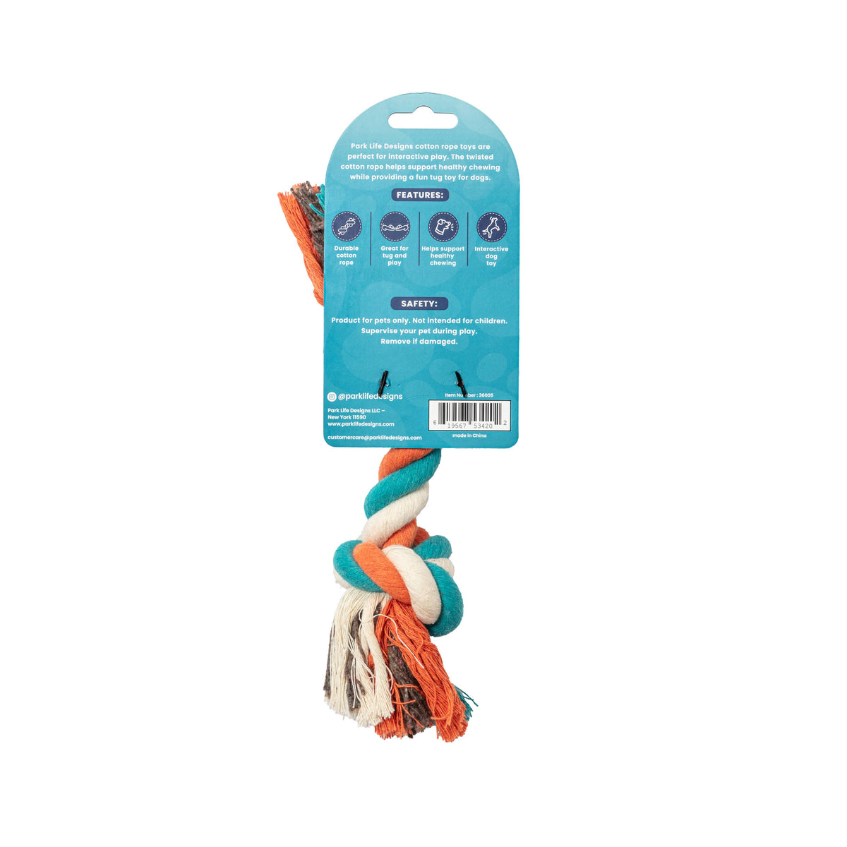 Twist Cotton Rope Tug - Grove