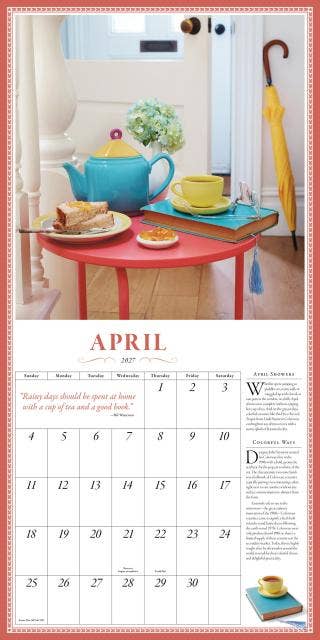 The Collectible Teapot Wall Calendar 2027