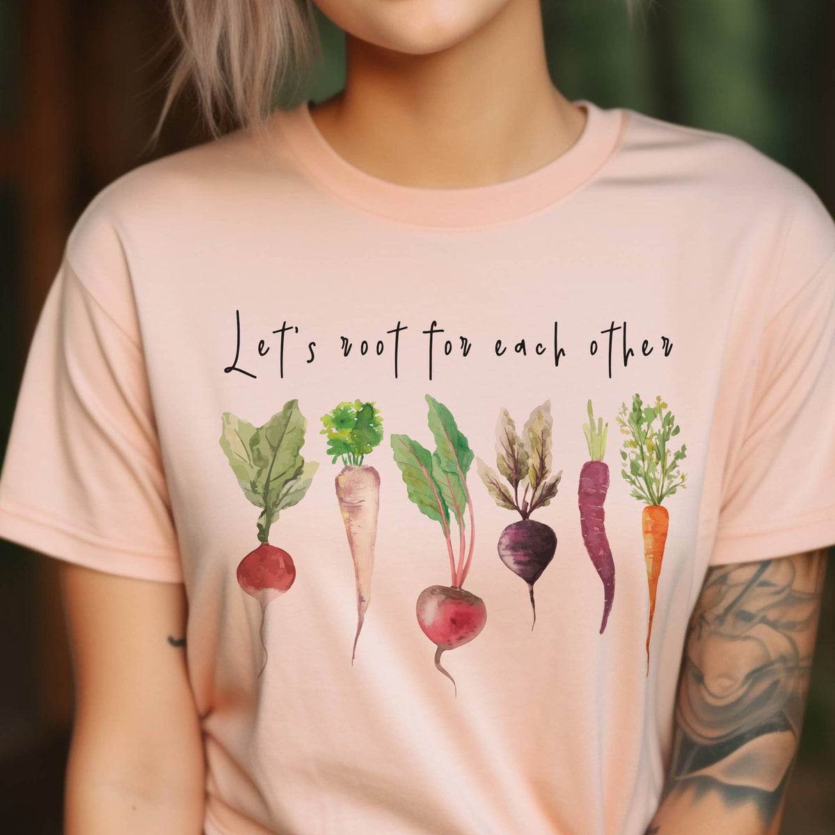 Lets Root Gardening Farmers Market Vegetable Graphic Tee