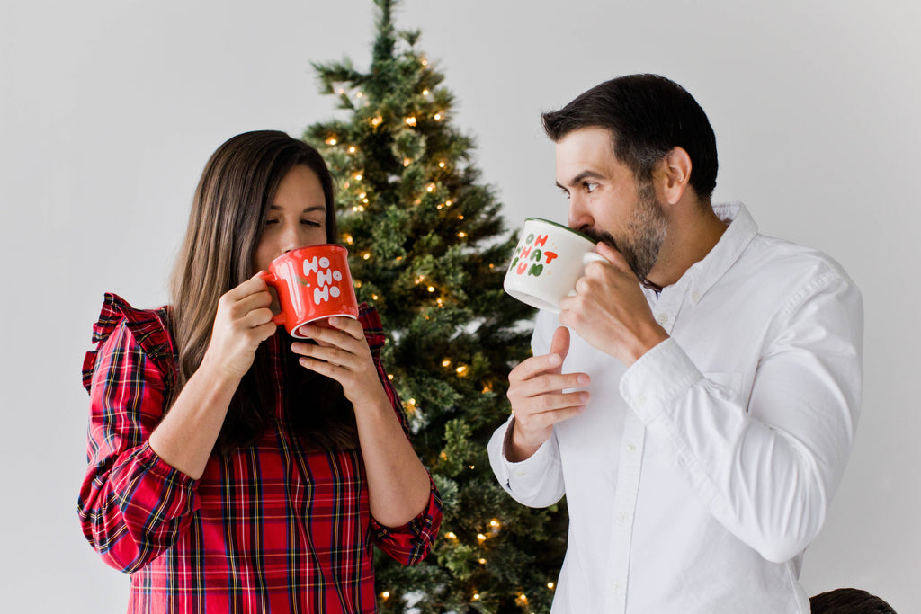 Christmas Camper Mug, Oh What Fun, White