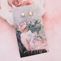 Cup of Tea Fine Art Gold Post Earrings