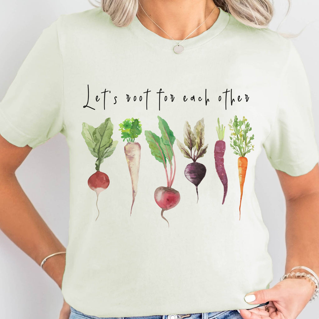 Lets Root Gardening Farmers Market Vegetable Graphic Tee