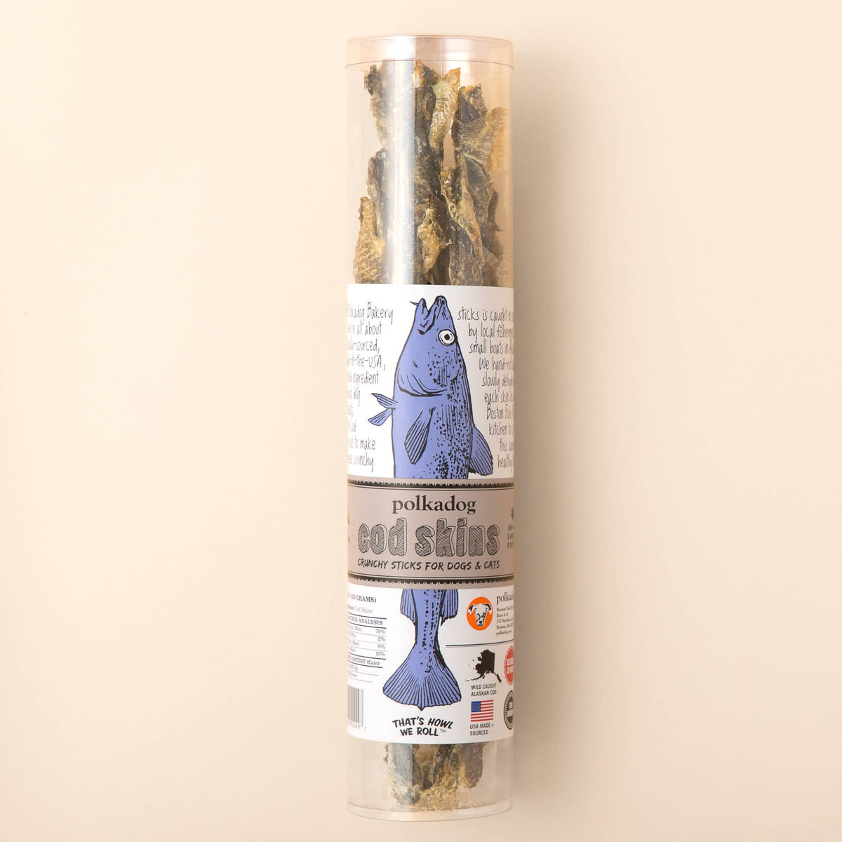 Cod Skins - 4.7oz Tube - Dog & Cat Treats