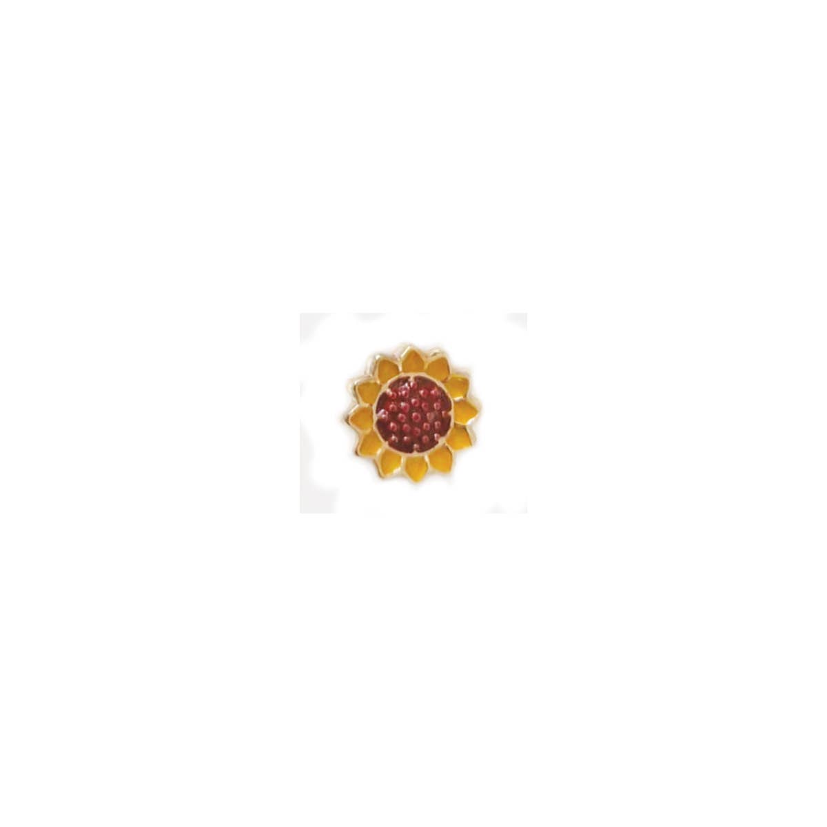Sunflowers Fine Art Card Gold Post Earrings