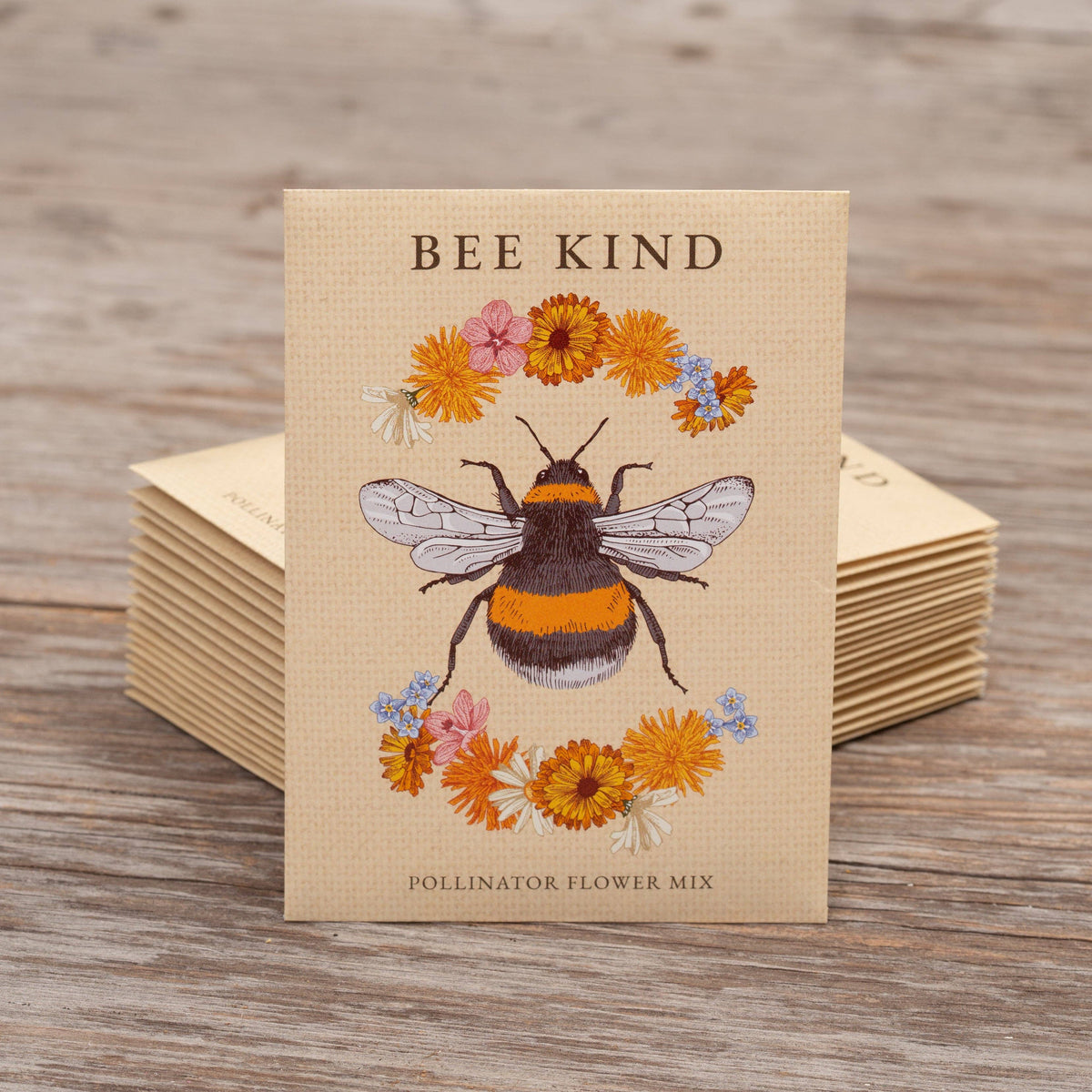 Bee Kind - Pollinator Wildflower Mix Seed Packets