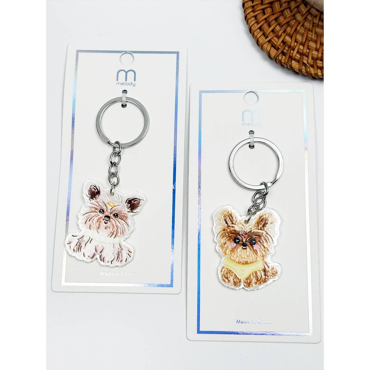 Adorable Puppy Sketch Keychain