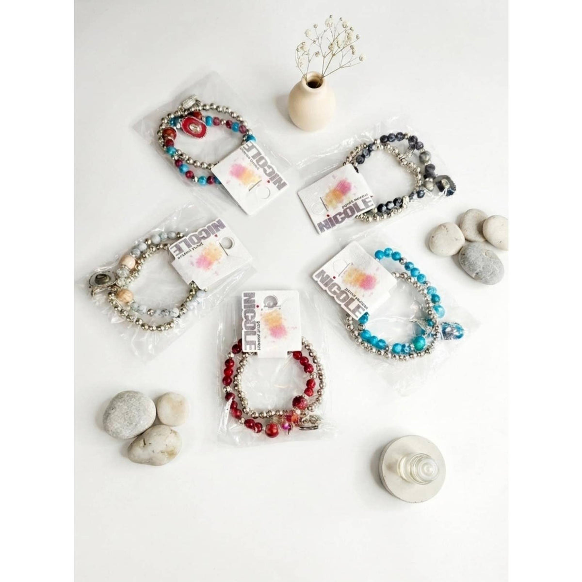 2pc Set Cowboy Hat Stretch Bracelets