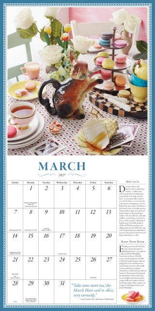 The Collectible Teapot Wall Calendar 2027